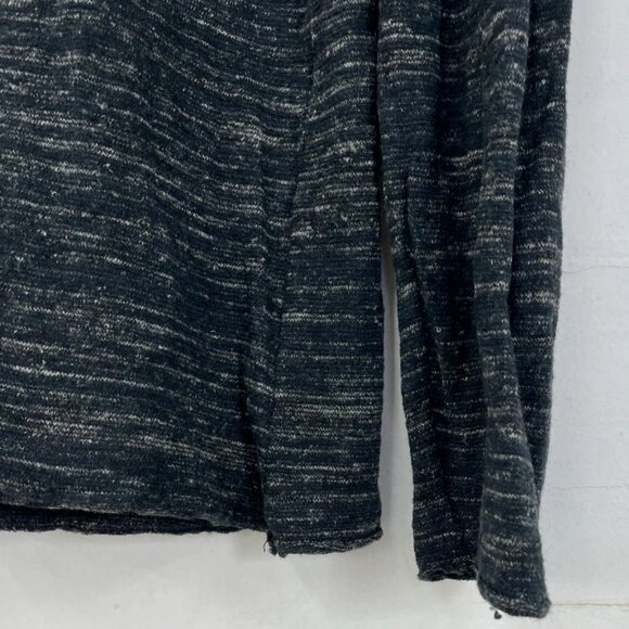 Transit Uomo Men's Marled Grey Woven Turtleneck Mock Neck Size Large L Slim Fit - Picture 5 of 9